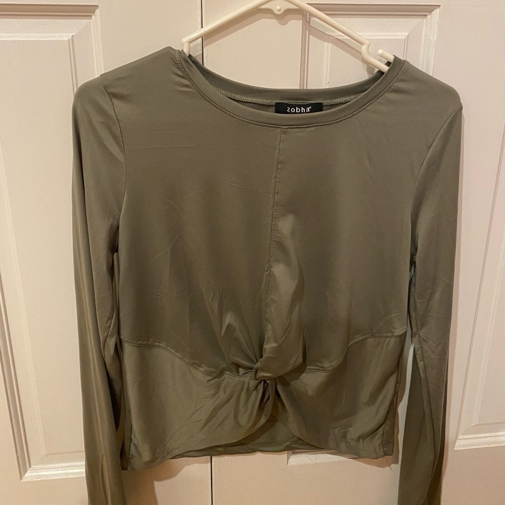 yoga tied shirt